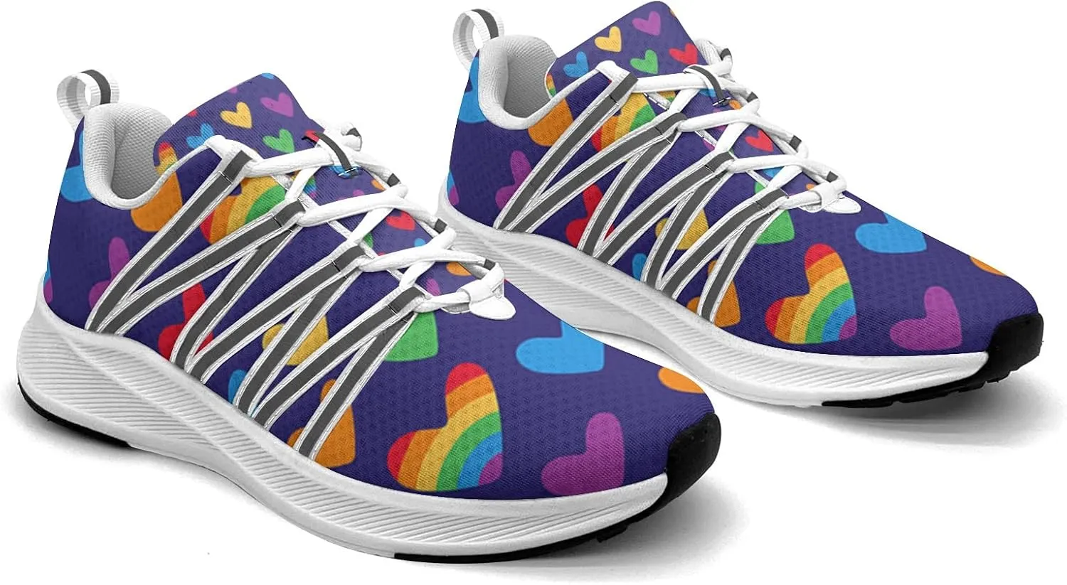 Pitovozu Camo Gay Pride Flag Sneaker Women Athletic Shoes Personalited Running Shoes Comfortable Sports Sneaker
