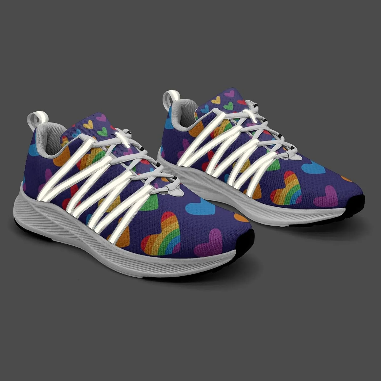 Pitovozu Camo Gay Pride Flag Sneaker Women Athletic Shoes Personalited Running Shoes Comfortable Sports Sneaker