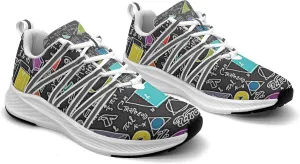 Pitovozu Math Equations Physics Science Sneaker Women Athletic Shoes Personalited Running Shoes Comfortable Sports Sneaker