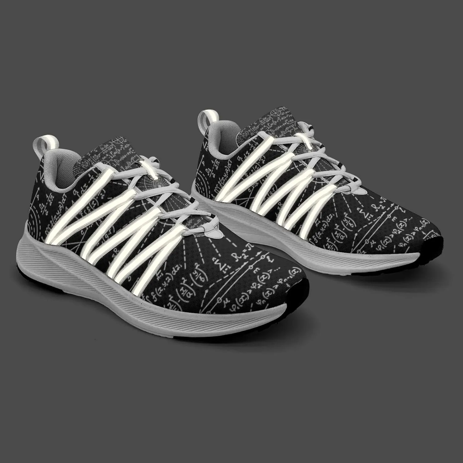 Pitovozu Math Equations Physics Science Sneaker Women Athletic Shoes Personalited Running Shoes Comfortable Sports Sneaker