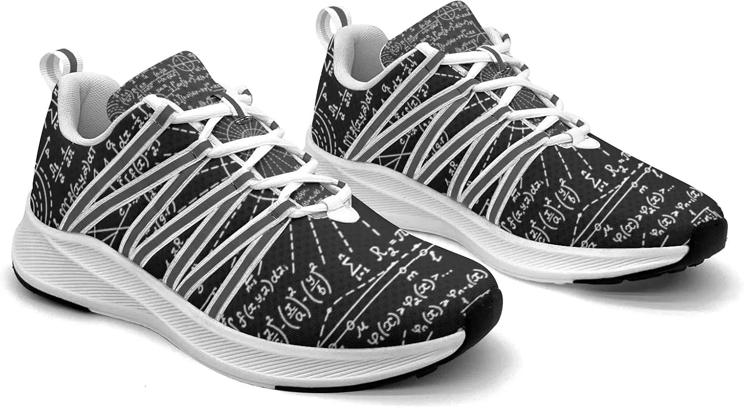 Pitovozu Math Equations Physics Science Sneaker Women Athletic Shoes Personalited Running Shoes Comfortable Sports Sneaker