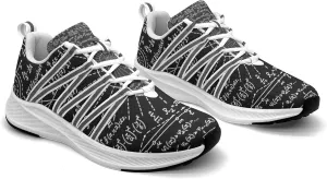 Pitovozu Math Equations Physics Science Sneaker Women Athletic Shoes Personalited Running Shoes Comfortable Sports Sneaker