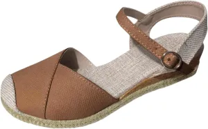 Platform Wedge Sandals for Women Summer Dressy Color Block Ankle Strap Closed Toe Espadrille Wedge Sandals Casual Beach Shoes
