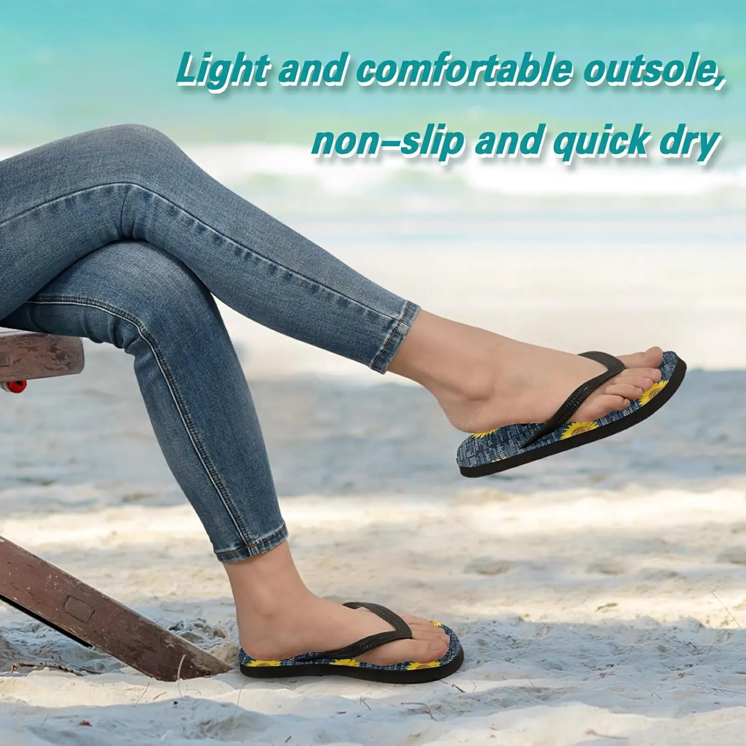 Poeticcity Flip Sandal Men Women Flip Flops for Hotel Spa Home Slippers Bedroom Travel S-XXL