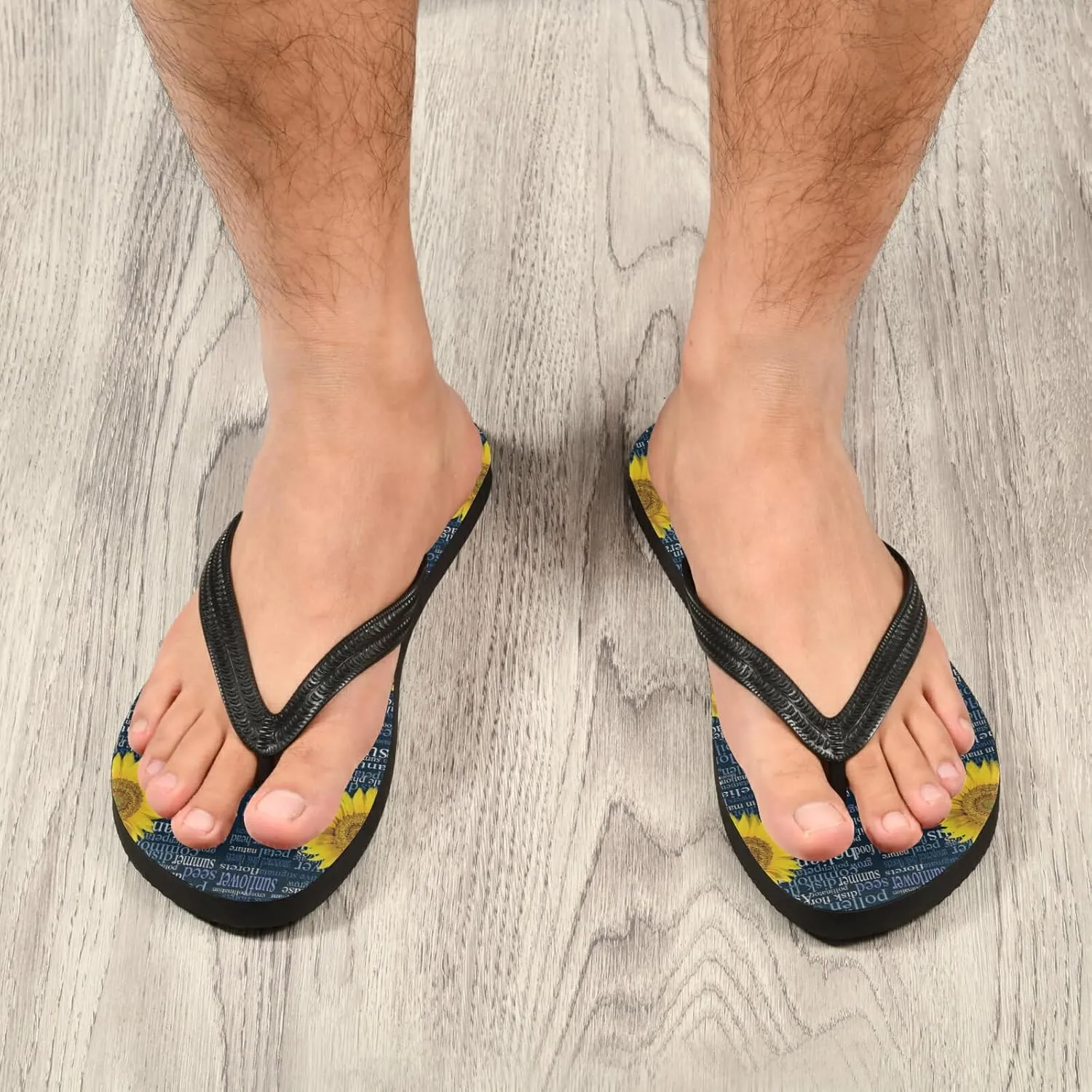 Poeticcity Flip Sandal Men Women Flip Flops for Hotel Spa Home Slippers Bedroom Travel S-XXL