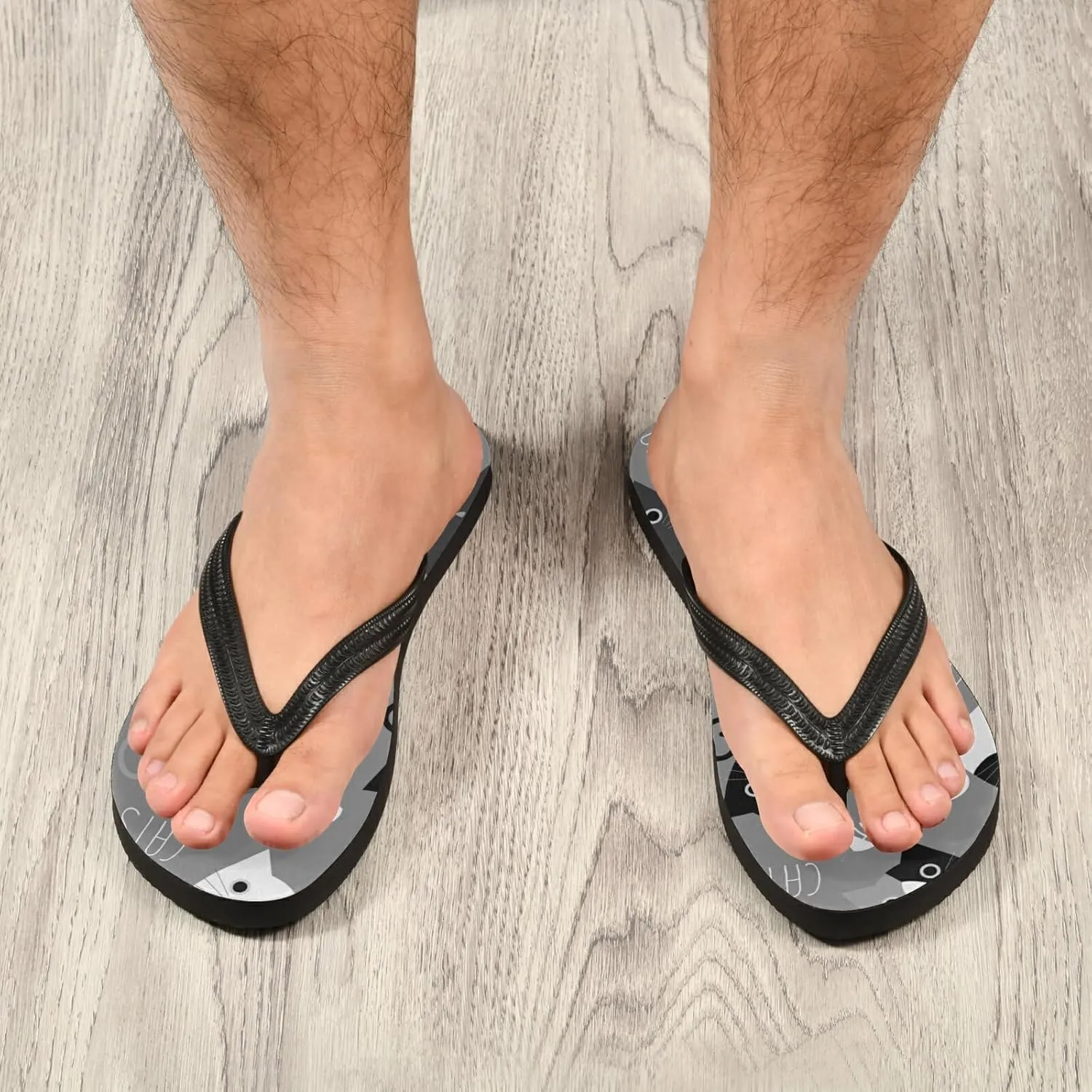 Poeticcity Flip Sandal Men Women Flip Flops for Hotel Spa Home Slippers Bedroom Travel S-XXL