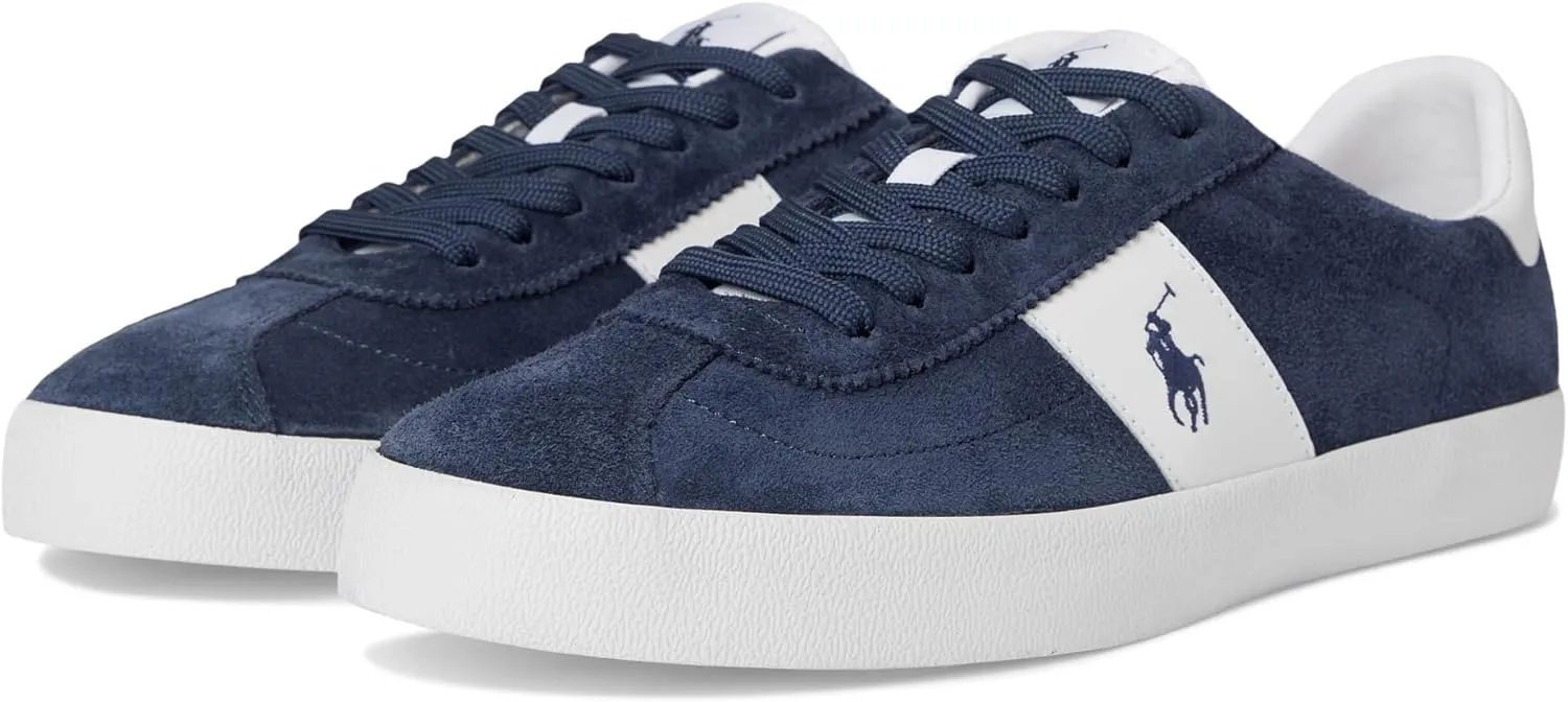 POLO RALPH LAUREN Men's Court Vulc Leather-Suede Sneaker
