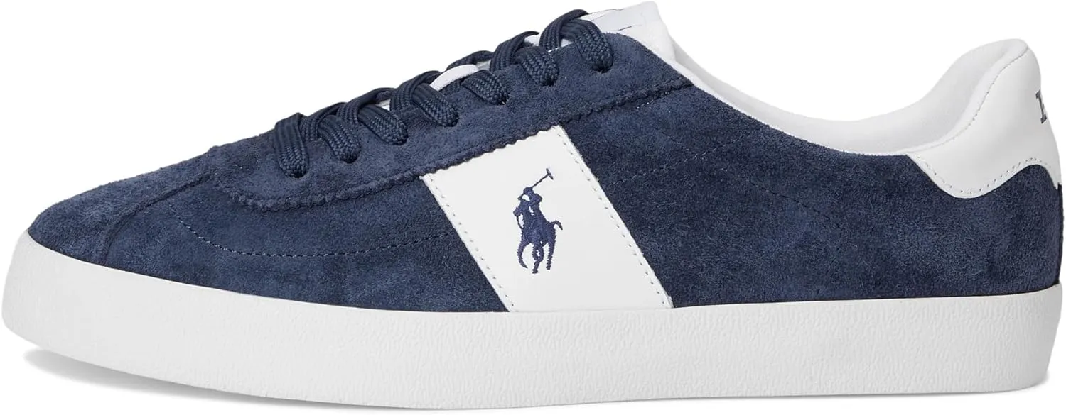 POLO RALPH LAUREN Men's Court Vulc Leather-Suede Sneaker