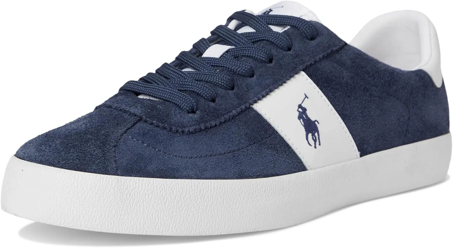 POLO RALPH LAUREN Men's Court Vulc Leather-Suede Sneaker