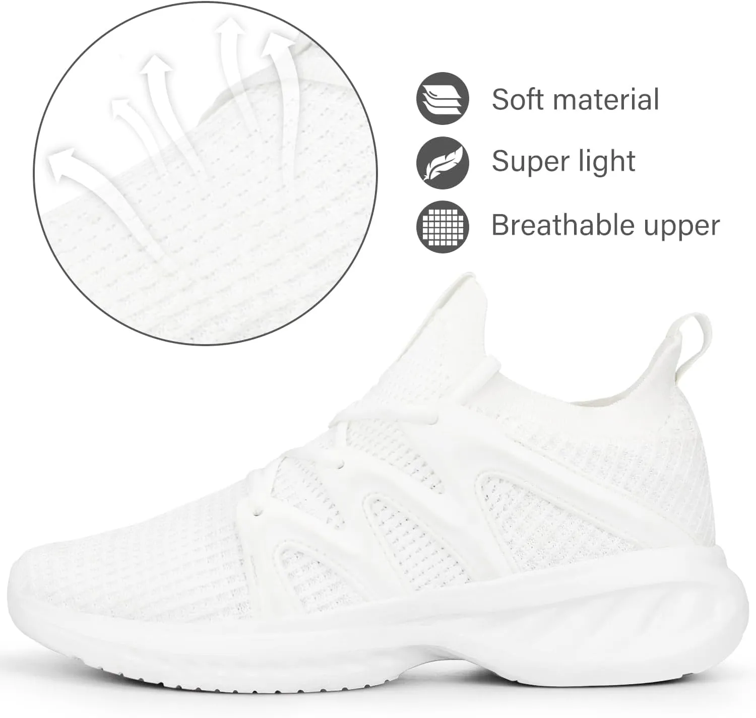 Pujcs Women Shoes Lightweight Tennis Shoes Non Slip Gym Workout Shoes Breathable Mesh Walking Womens Sneakers
