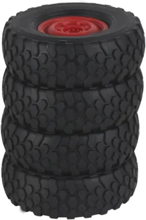 RC Wheel Tire Compatible with LDRC LD1801 LD1802 LD1803 A01 A02 A86 A86P RC Car Upgrade Parts Accessories 4Pcs Soft Tire Wheel RC Car Tires