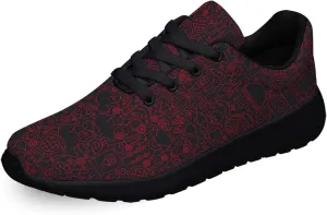Reamson Women Men Sneaker Barbecue Grill Line Shoes Black Size 11