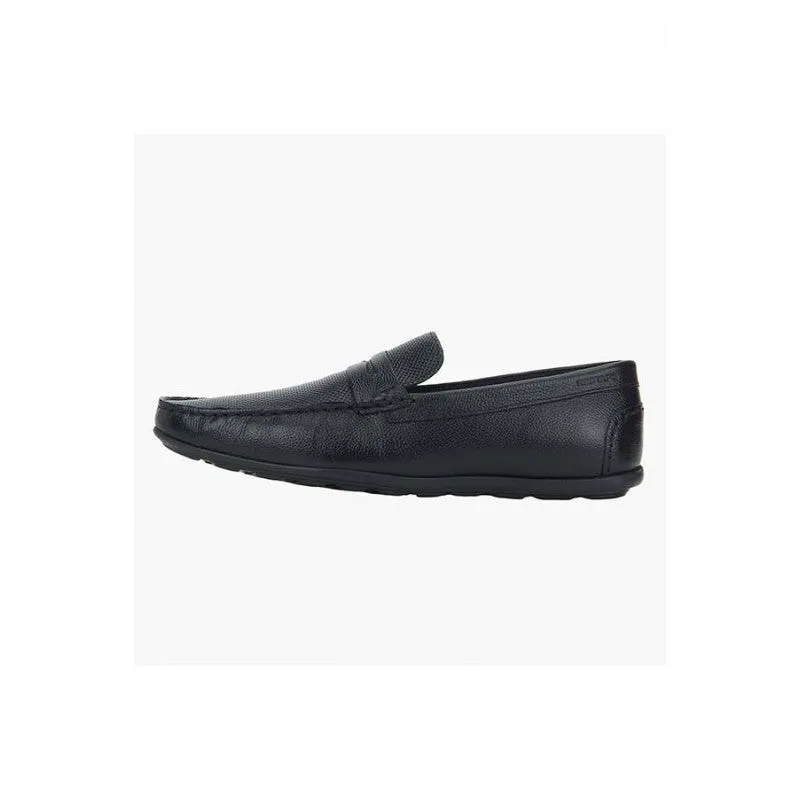 RedTape Men Black Slip On Shoes