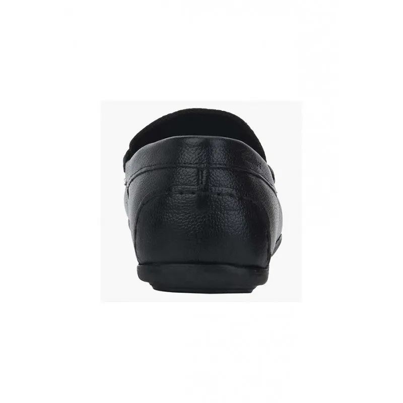RedTape Men Black Slip On Shoes