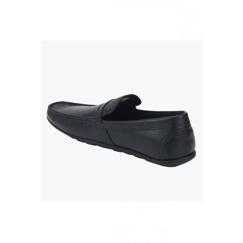 RedTape Men Black Slip On Shoes