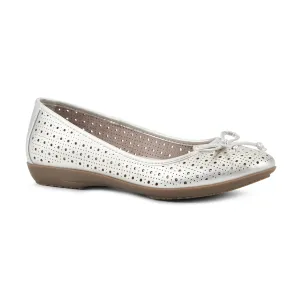 Reduced prices By Top choice Ballet Platino/Metallic/Smooth Slip-On Cliffs Flat Mountain Cheryl White