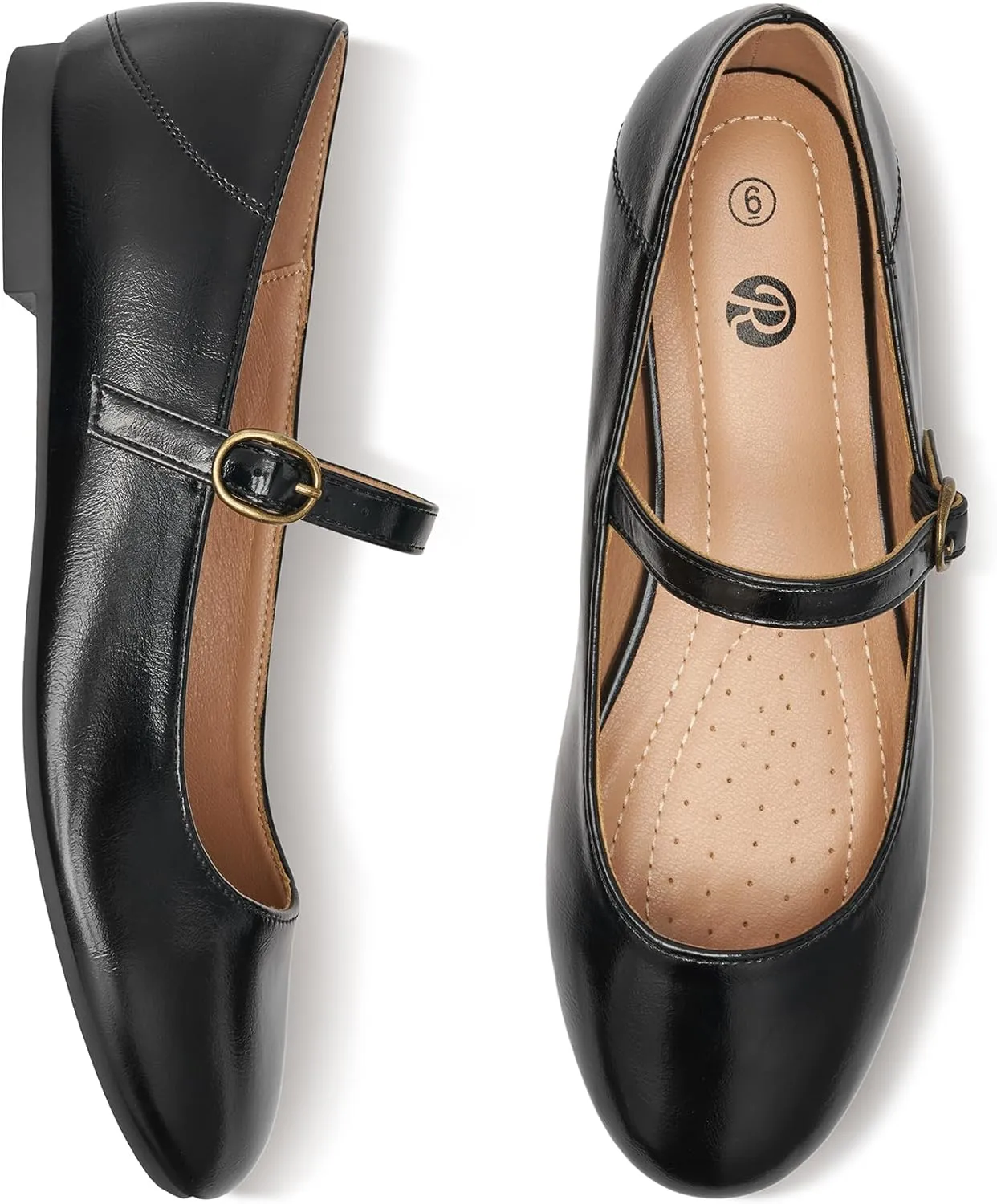 Rekayla Mary Jane Flats Shoes Women Dressy Comfortable Round Toe Slip on Ballet Flat