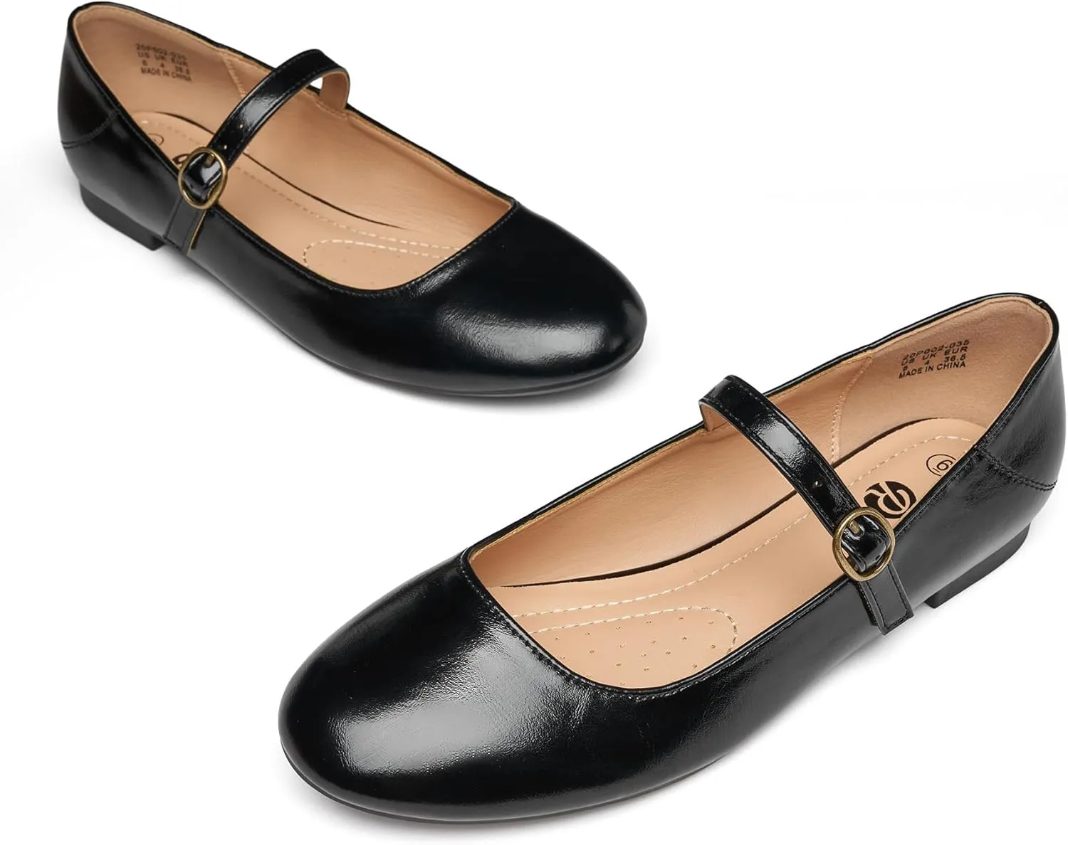 Rekayla Mary Jane Flats Shoes Women Dressy Comfortable Round Toe Slip on Ballet Flat