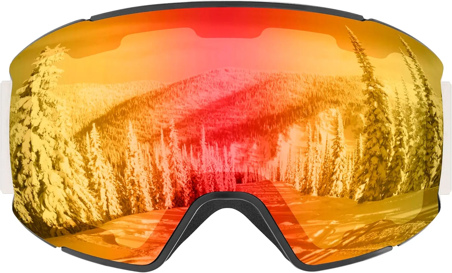 Retrospec Zenith Ski Goggles - Snowboard Goggles for Men, Women, Boys & Girls - 100% UV Protection, Anti-Fog Snow Goggles
