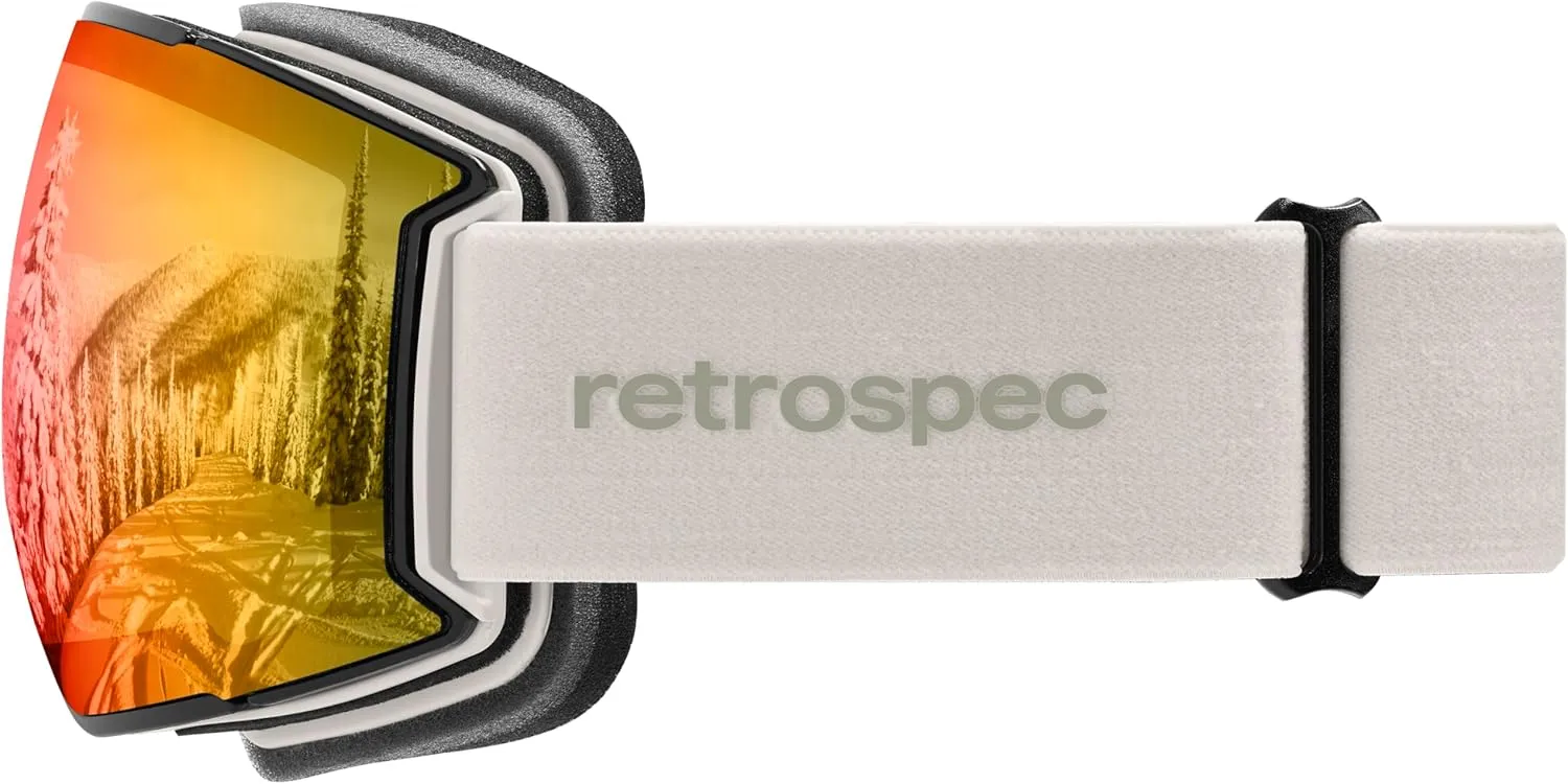 Retrospec Zenith Ski Goggles - Snowboard Goggles for Men, Women, Boys & Girls - 100% UV Protection, Anti-Fog Snow Goggles