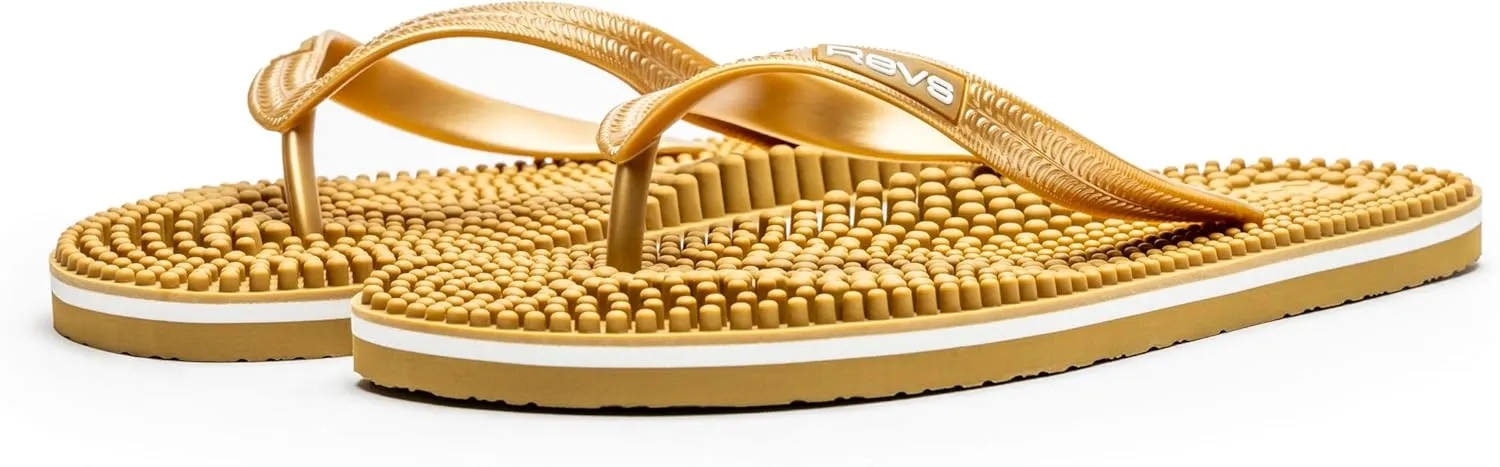 Revs Lights - The Original Reflexology & Acupressure Massage Flip Flops for Men & Women. Designed in Scotland by an Accredited Reflexologist. New & Improved Design, Fit & Comfort 2024