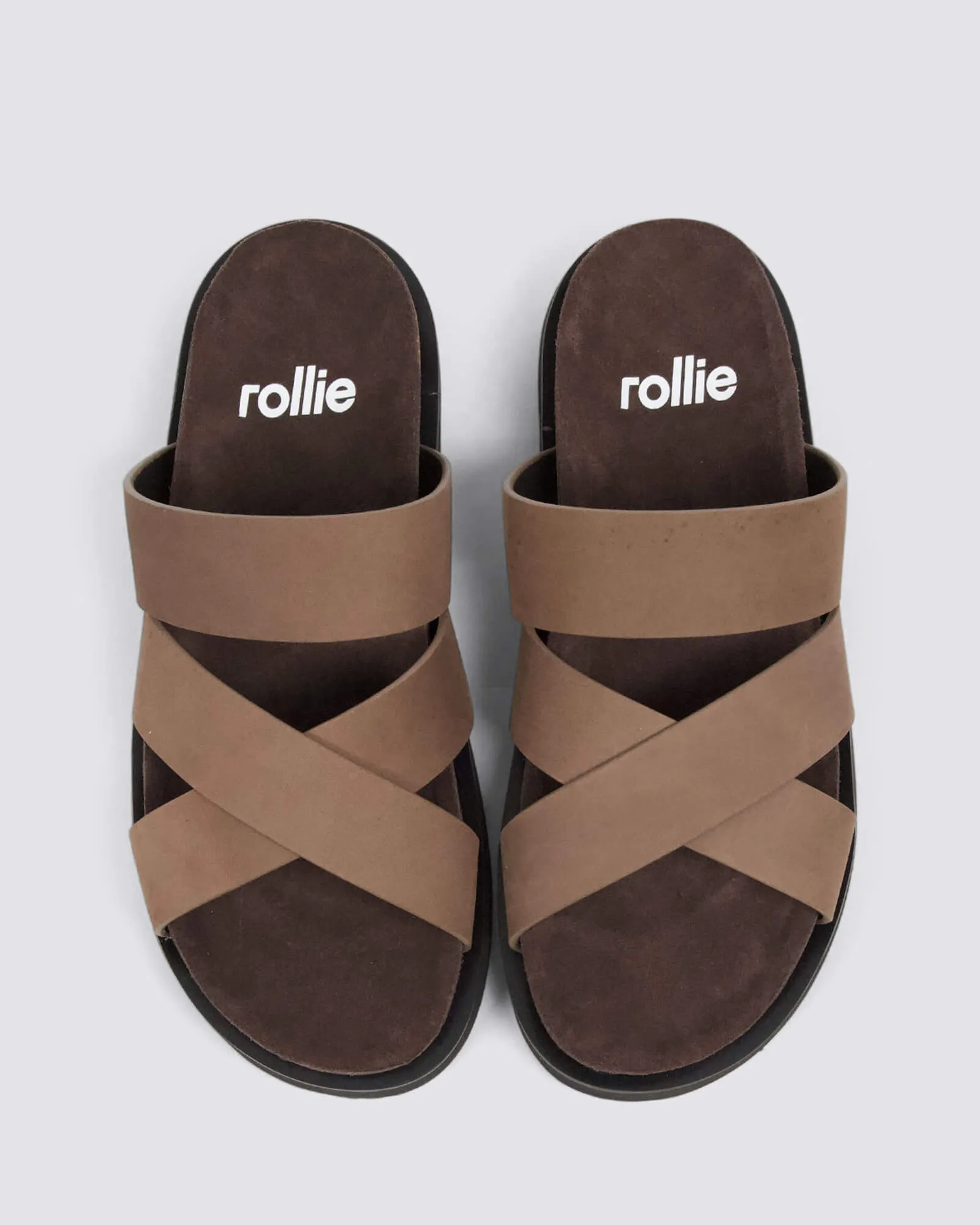 RHODES CROSS SLIDE RUSTIC BROWN