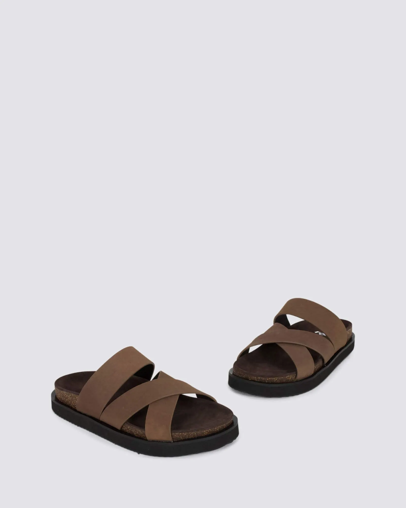 RHODES CROSS SLIDE RUSTIC BROWN