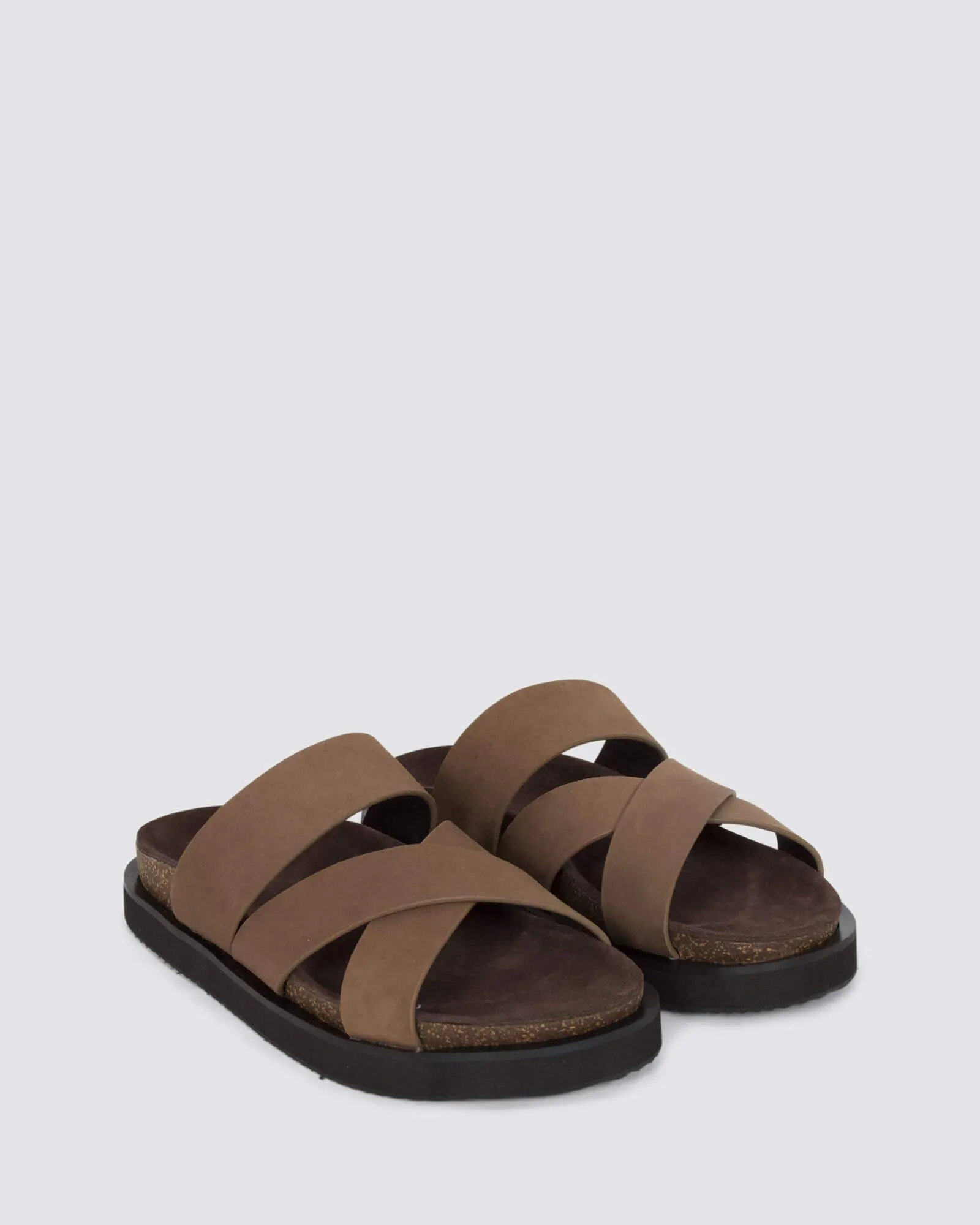 RHODES CROSS SLIDE RUSTIC BROWN