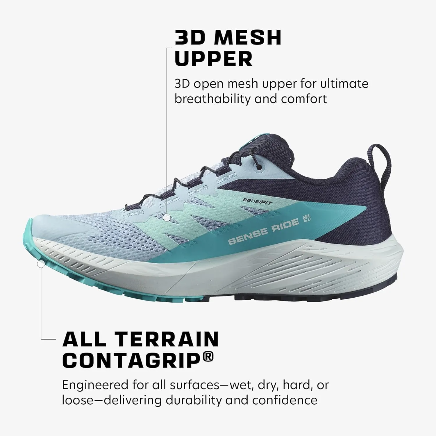 Salomon Women's Sense Ride 5 Hiking Shoe