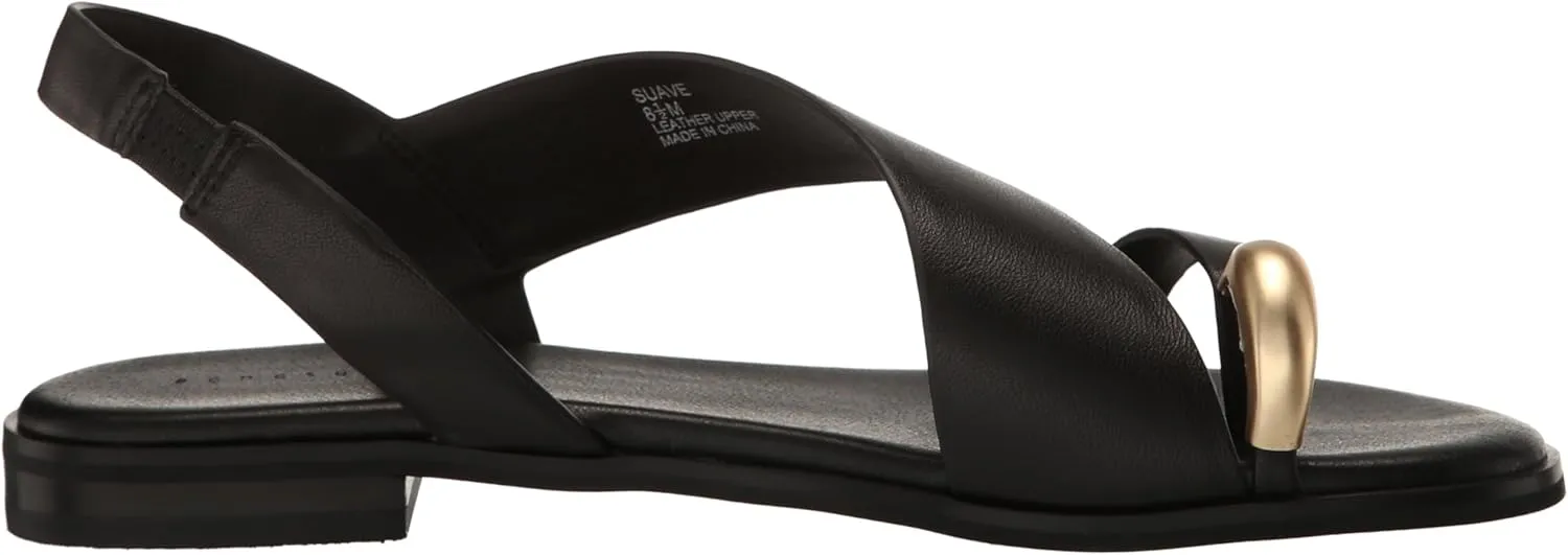 Sanctuary Women's Suave Ring Sandal-Open Toe Slip-On, Comfortable Cushioned Footbed, Stylish Casual Summer Footwear