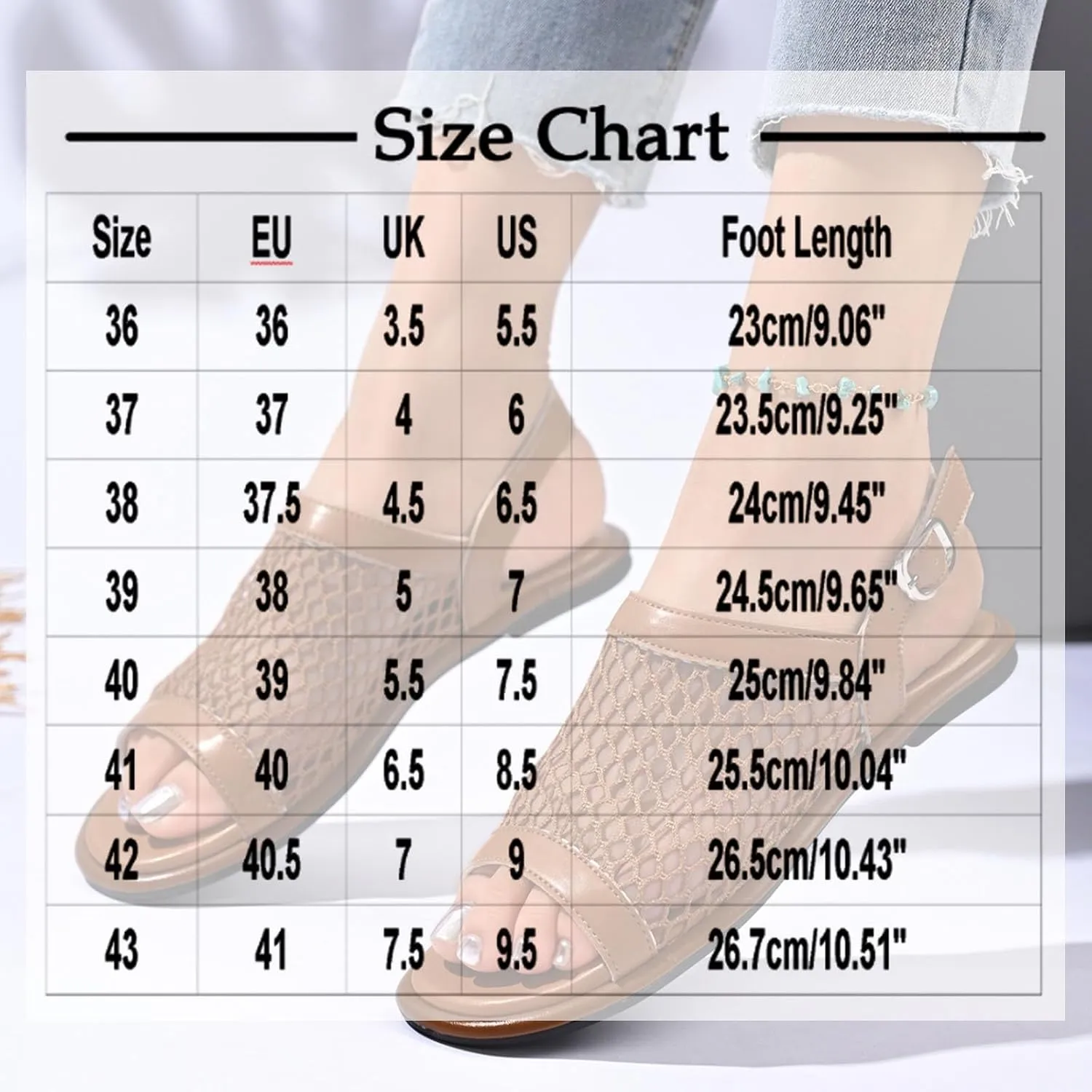 Sandals for Women Casual Slip on Slingback Stylish Open Toe Shoes Mesh Band Flat Mules Summer Dressy Beach Sandals