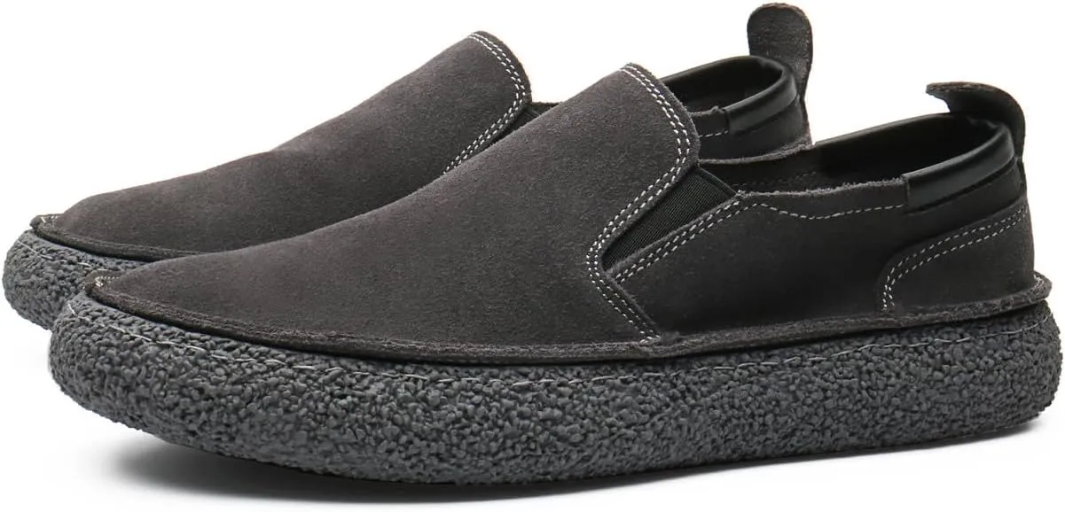 Santimon Men's Suede Loafers Casual Soft Flat Slip On Driving Shoes