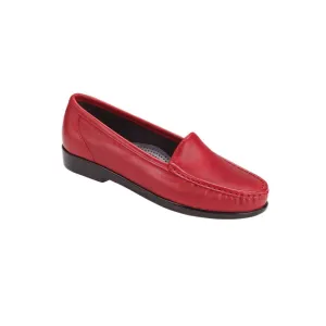 SAS Women's Simplify Slip On Loafer Red