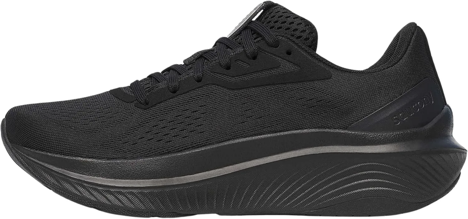 Saucony Women's Echelon 10 Sneaker, Triple Black, 10.5