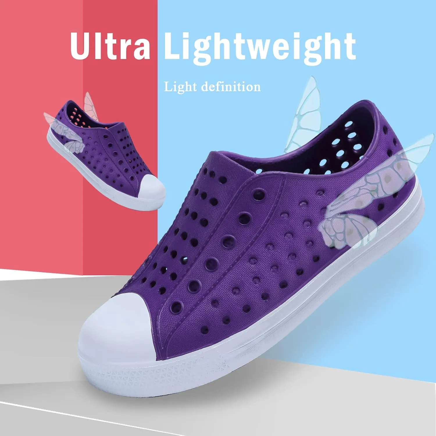 seannel Kids Water Shoes Slip-On Sneaker Lightweight Breathable Sandal Outdoor & Indoor