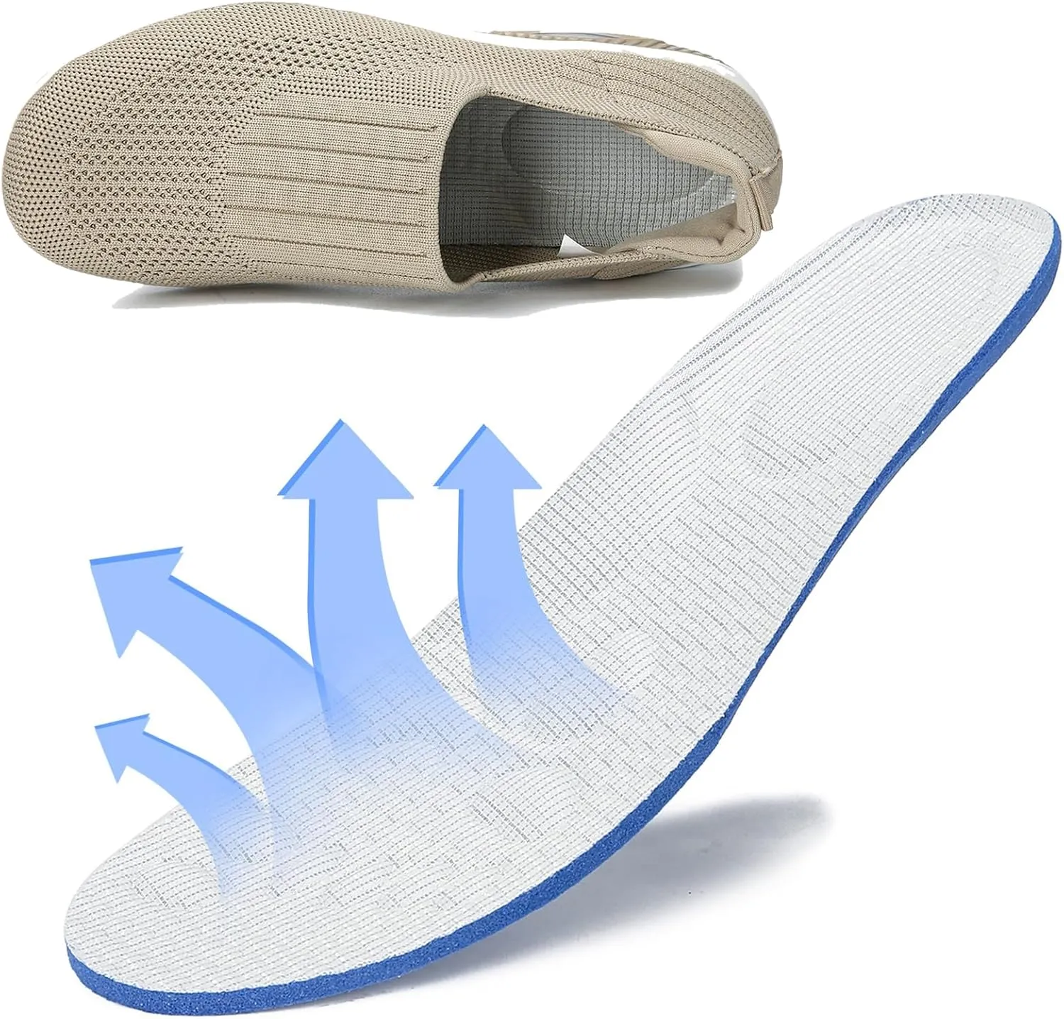 Semshedy Women Nurse Shoes Orthopedic Platform Nursing Sneakers Air Cushion Diabetic Walking Wedge Sneaker