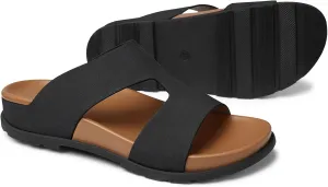 SHIBEVER Flat Sandals for Women Dressy: Summer Arch Support Comfortable Slip On Slide Sandal