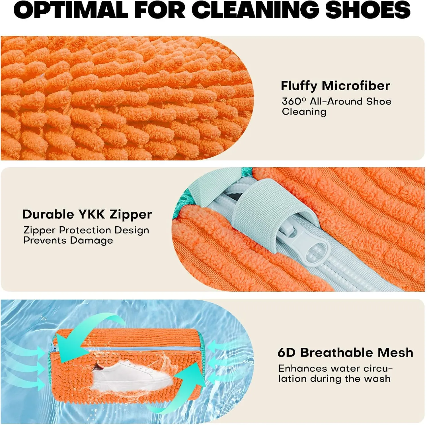Shoe Washing Machine Bag: Laundry Shoe Bag for Washer and Dryer - 2pc Reusable Shoe Cleaning Bag for Sneaker Tennis Shoes Unstain Cleaner Kit(2 Pcs)