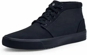 Shoes for Crews Cabbie II, Men's, Women's, Unisex Slip Resistant, Food Service Work Shoes, Black, Men's Size 10/ Women's Size 11.5