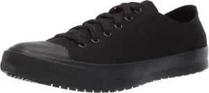 Shoes for Crews Delray, Men's, Women's, Unisex Canvas Work Shoes, Slip Resistant, Water Resistant, Black, Men's 9.5 / Women's 11