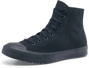 Shoes for Crews Pembroke, Men's, Women's, Unisex Slip Resistant Work Shoes, Water Resistant Sneakers, Black Canvas or Leather