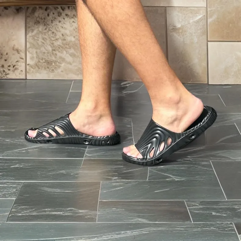 Shower Shoez Mens and Womens Non Slip Shower Slipper Slide Sandal Shoes