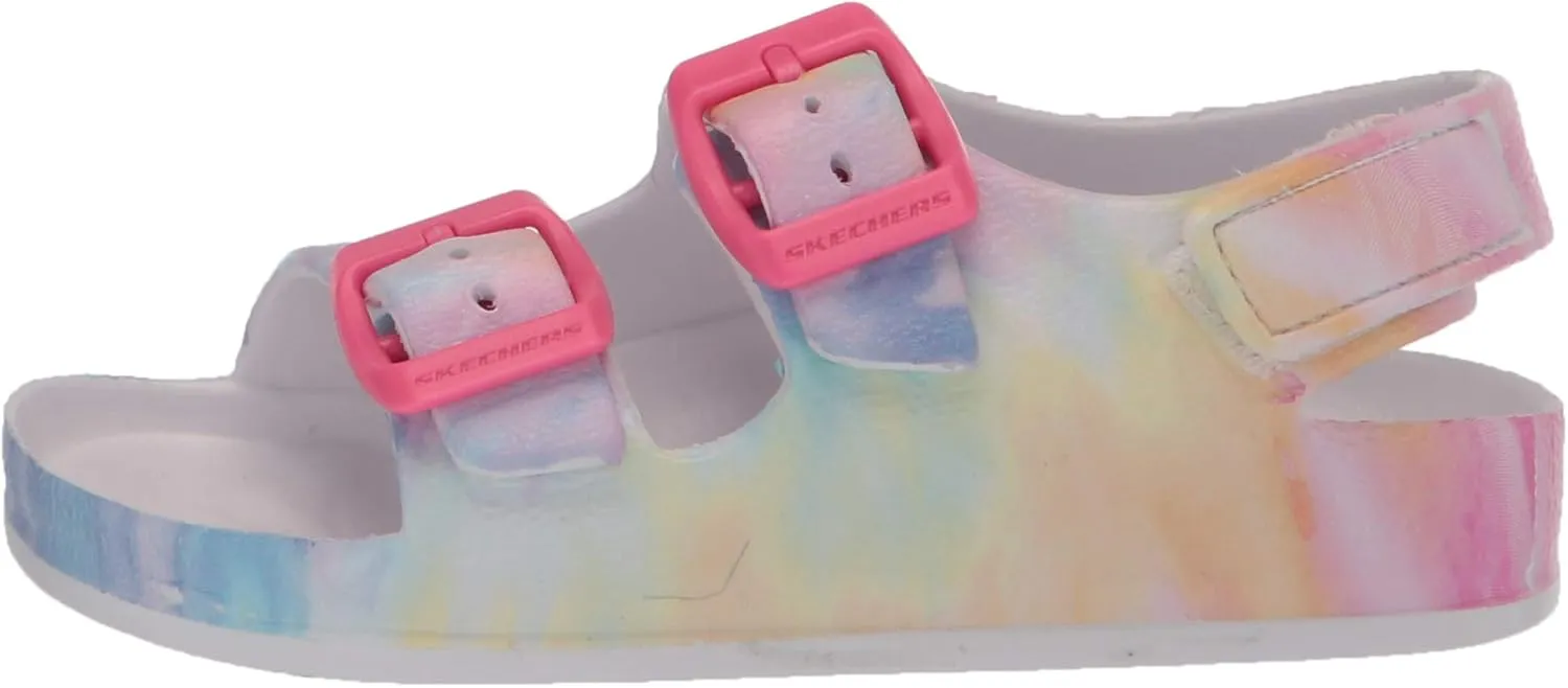 Skechers Girls' Foamies Lil Cali Blast Lil Summer D Slide Sandal