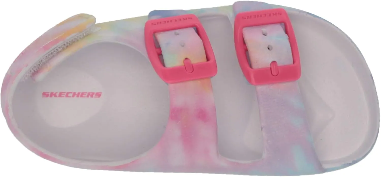 Skechers Girls' Foamies Lil Cali Blast Lil Summer D Slide Sandal