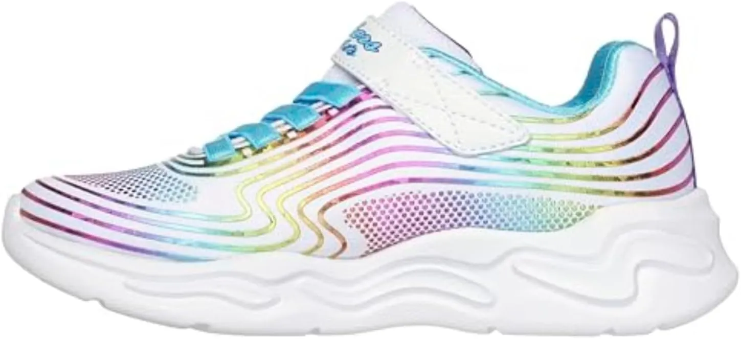 Skechers Girl's, S Lights: Wavy Beams Sneaker - Toddler