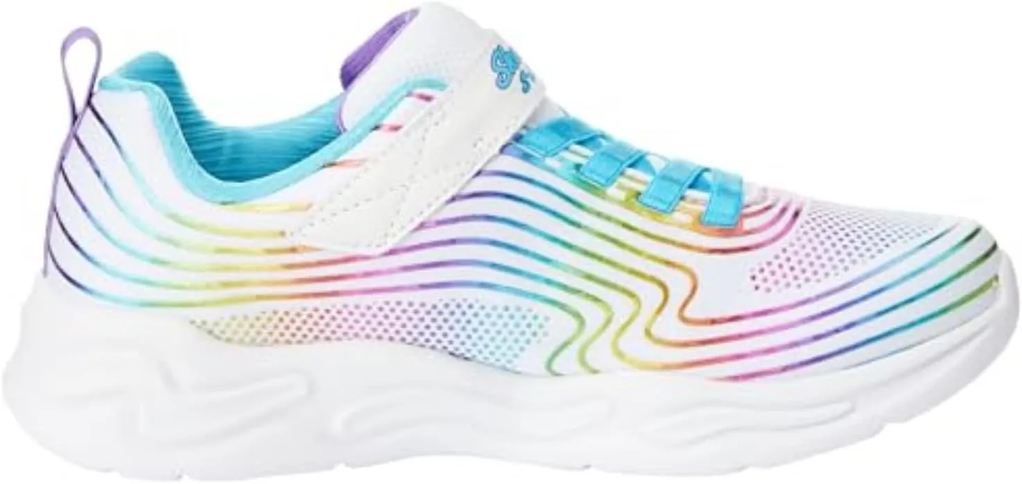 Skechers Girl's, S Lights: Wavy Beams Sneaker - Toddler