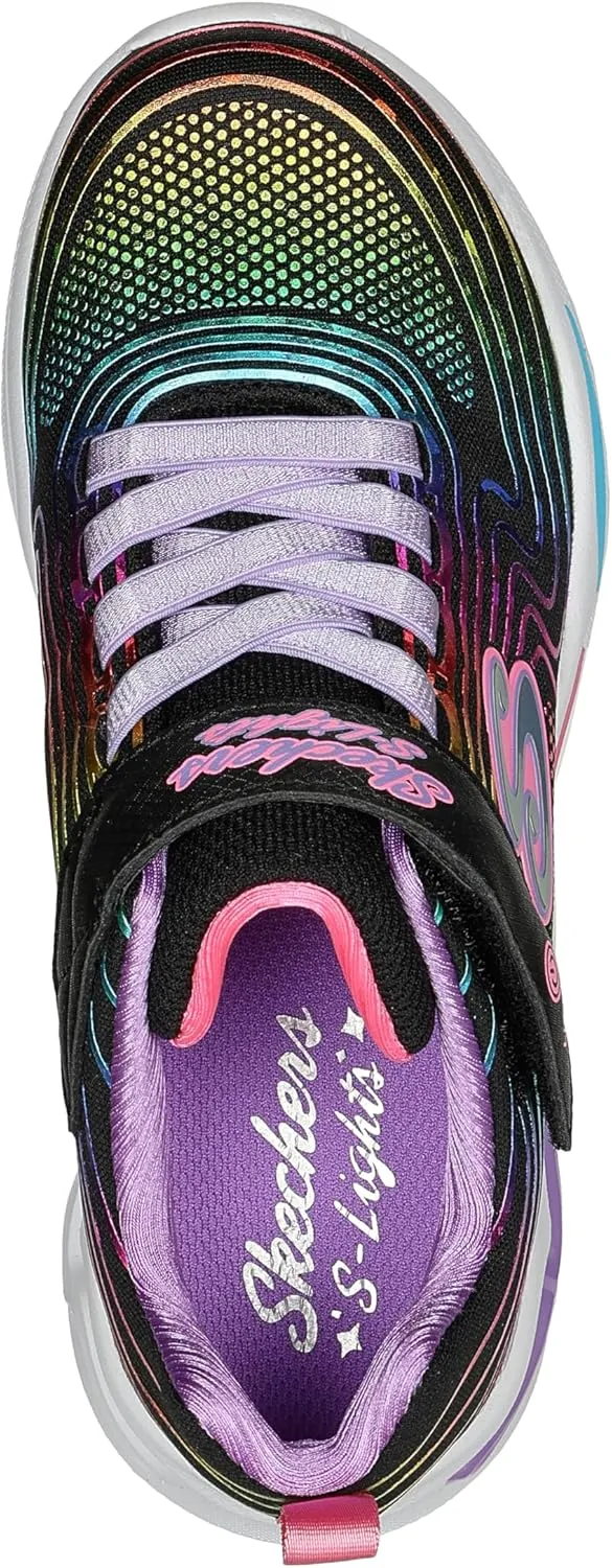 Skechers Girl's, S Lights: Wavy Beams Sneaker - Toddler