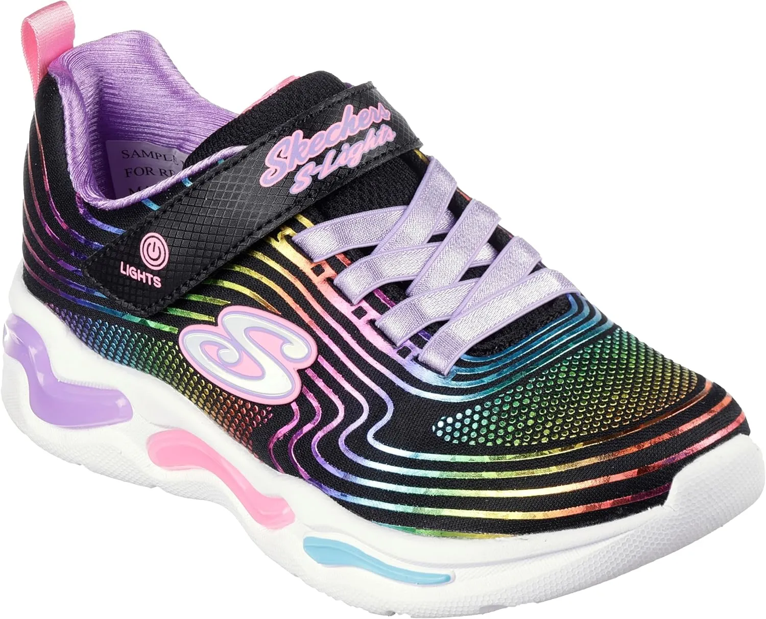 Skechers Girl's, S Lights: Wavy Beams Sneaker - Toddler