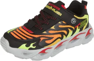 Skechers Kids Boys, S Lighs, Sport Lighted Sneaker, Black/Red,2.5 Little Kid