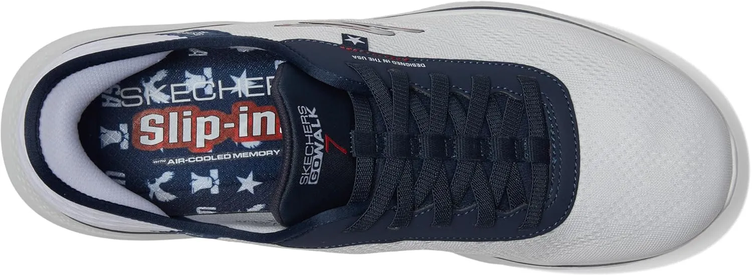 Skechers Men's Go Walk 7 Hands Free Slip-ins Americana Sneaker